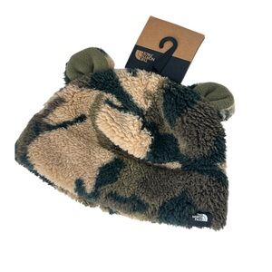 The mortgage camo Teddy Bear bat little bears beanie green and tan new infant